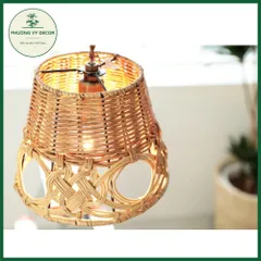 Chao đèn mây đan nghệ thuật trang trí nhà hàng, homstay xinh xắn Phương Vy Decor