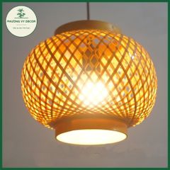 Đèn Lồng Tre Thả Trần Trang Trí Quán Ăn, Cafe, Sân Vườn - Chao Đèn Mây Tre Xinh Xắn, Nghệ Thuật Gần Gũi Thiên Nhiên