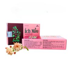 Viên uống Ích Mẫu Kingphar - Hỗ trợ điều hòa kinh nguyệt, tăng cường sức khỏe phụ nữ - Hộp 20 viên