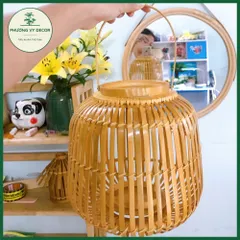 Chao Đèn Tre Có Quai Xách - Trang Trí Tiệc Cưới, Nhà Hàng & Homestay Độc Đáo - Sản Phẩm Mây Tre Phương Vy Decor