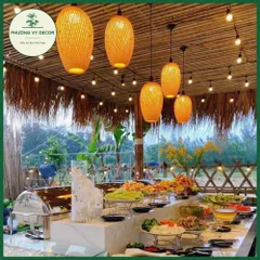 Chao đèn hình quả nhót treo thả trần & để bàn decor nghệ thuật cho homestay, cafe, nhà hàng - An toàn, thân thiện với môi trường