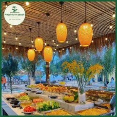 Chao đèn hình quả nhót treo thả trần & để bàn decor nghệ thuật cho homestay, cafe, nhà hàng - An toàn, thân thiện với môi trường