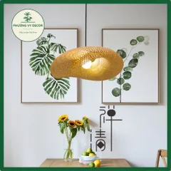 Đèn thả trần mây tre hình đám mây - Trang trí nhà ở, quán cà phê, homestay - Phương Vy Decor, sang trọng và gần gũi thiên nhiên