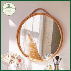 Gương Treo Tường Mây Tre Hình Tròn - Trang Trí Nhà Cửa Sang Trọng, Nhiều Mẫu Xinh Xắn, Đan Thủ Công Từ Tre và Mây
