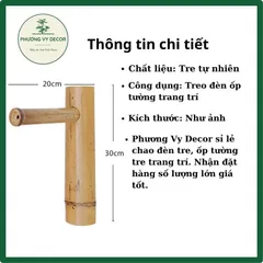Combo Đèn Treo Tường Tre và Nơm Khum Nhỏ - Bộ Đèn Led 9W Vàng Trang Trí Không Gian Nghệ Thuật Theo Phong Cách Tự Nhiên