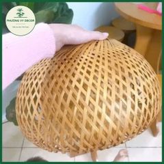 Chao Đèn Thả Trần Hình Nấm Bằng Tre - Trang Trí Nhà Hàng, Homestay, Phòng Khách, Phòng Ngủ - Độc Đáo, Thân Thiện Môi Trường