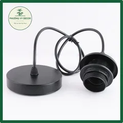 Dây Đui Đèn E27 Vành Treo Trang Trí - Bộ Dây Thả Chao Đèn Mây Tre, Phụ Kiện Lắp Đặt Cho Không Gian Nhà Cửa