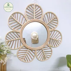 Gương mây treo tường trang trí phòng khách, phòng ngủ