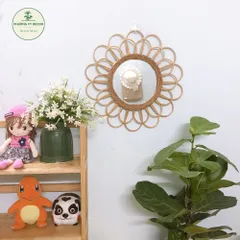 Gương mây treo tường trang trí phòng khách, phòng ngủ