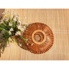 Chao đèn tre hình quả bí decor nhà cửa, quán ăn, quán cafe