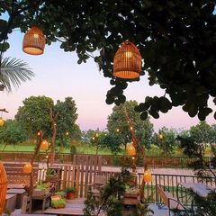 Chao Đèn Nơm Trang Trí Nghệ Thuật Bằng Tre - Đèn Khum Ngoài Trời, Nhiều Kích Cỡ, Thủ Công Tối Giản Cho Nhà Hàng Khách Sạn