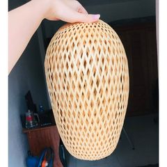 Chao Đèn Mây Tre Thả Trần - Trang Trí Nhà Cửa Mộc Mạc - Kiểu Dáng Độc Đáo Phù Hợp Mọi Không Gian