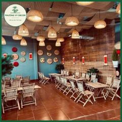 Mành Tăm Trắng Trang Trí Quán Ăn & Café - Giải Nhiệt Mùa Hè, Decor Sự Kiện Độc Đáo, Thích Hợp Cho Nhà Cửa