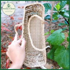 Giỏ Cói Đan Thưa Đa Năng - Túi Đi Chợ, Phụ Kiện Chụp Ảnh và Trang Trí Xinh Xắn - Phương Vy Decor