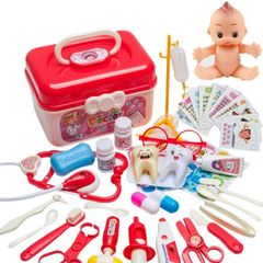 Bộ Đồ Chơi Nhập Vai Bác Sĩ Cho Bé - Dụng Cụ Y Tế Mô Phỏng, Giúp Trẻ Phát Triển Kỹ Năng Giao Tiếp và Tư Duy Sáng Tạo