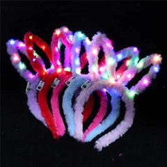 Bờm Tai Thỏ LED Nhấp Nháy - Đồ Chơi Phát Sáng Đáng Yêu Cho Bé Trong Dịp Trung Thu, Halloween, Noel, Phụ Kiện Thời Trang Vui Nhộn