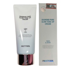 Kem Dưỡng Trắng Da Pretty Skin Diamond Pure Pink Glow Tone Up Cream 100ml - Sáng Da, Cải Thiện Tông Màu, Hàn Quốc