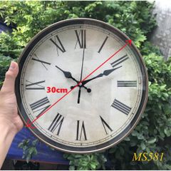 Đồng Hồ Treo Tường Kim Trôi 30cm - Thiết Kế Sang Trọng, Không Tiếng Động, Đẹp Mắt, Siêu Bền, Phù Hợp Trang Trí Nhà Cửa