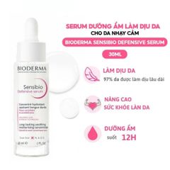 Tinh Chất Dưỡng Ẩm Bioderma Sensibio Defensive Serum 30ml - Ngừa Già Hóa, Làm Dịu Da Nhạy Cảm, Bảo Vệ Da Khỏi Tác Nhân Gây Hại