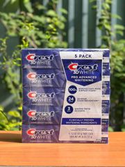 Kem đánh răng CREST 3D White Advanced - Trắng sáng 3 chiều, ngăn ngừa vết ố và sảng khoái hơi thở, chăm sóc răng miệng hiệu quả.