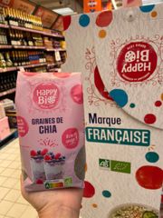 Hạt Chia Happy Bio Pháp bổ sung chất xơ và khóa chất