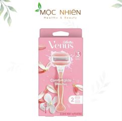 Dao cạo Gillette Venus Comfortglide 3 lưỡi - Hương trà trắng, dễ dàng thay đầu cạo, thân thiện với da nhạy cảm cho phụ nữ