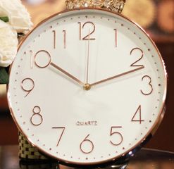 Đồng Hồ Treo Tường QUARTZ Đường Kính 30cm Kim Trôi Không Tiếng Động - Sang Trọng, Siêu Bền, Trang Trí Nhà Cửa