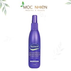 Xịt Khử Mùi Redwin Antiperspirant Không Chứa Nhôm 150ml - Kháng Khuẩn, Dịu Da, Hương Hoa Cúc - Thích Hợp Cho Tất Cả Các Loại Da