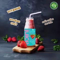Nước Ép Dâu Tây Tươi Không Đường, Không Chất Bảo Quản - Detox Giảm Cân Làm Đẹp Da Từ Thiên Nhiên OneLife