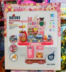 Bộ Đồ Chơi Nấu Ăn Mini Kitchen Set 3959 - Cho Bé Từ 3 Tuổi, 43 Chi Tiết, Có Đèn Âm Thanh - Trải Nghiệm Học Tập Sáng Tạo