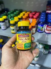 Viên Uống Bổ Sung Folic Acid 400Mcg Chai 250 Viên