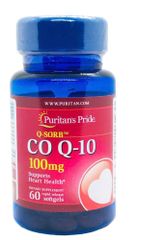 Viên Uống Hỗ Trợ Tim Mạch Puritan's Pride CoQ10 100mg - Giúp Cân Bằng Cholesterol, Tăng Cường Sức Khỏe Tim Mạch, 60 Viên