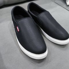 Giày Sneaker Lười Nam Đen/Trắng Da PU Thời Trang Mới - Dễ Phối Đồ, Kiểu Dáng Lịch Lãm, Thoải Mái Cho Mùa Hè