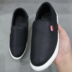 Giày Sneaker Lười Nam Đen/Trắng Da PU Thời Trang Mẫu Mới - Phong Cách Hiện Đại Dễ Phối Đồ, Giày Sục Thoải Mái Chất Lượng Cao