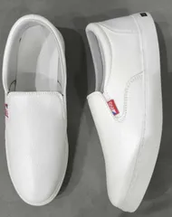 Giày Sneaker Lười Nam Đen/Trắng Da PU Thời Trang Mẫu Mới - Phong Cách Hiện Đại Dễ Phối Đồ, Giày Sục Thoải Mái Chất Lượng Cao