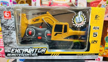 Đồ Chơi Xe Ô Tô Cần Cẩu Điều Khiển Từ Xa Excavator - Xe Máy Xúc Pin Sạc, Có Đèn Sáng - Quà Tặng Vui Nhộn Cho Trẻ Em