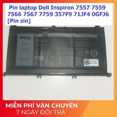 Pin Laptop Dell Inspiron 7557/7559/7566/7567/7759 - Pin Zin Chính Hãng 74Wh, Đen - Linh Kiện Laptop Uy Tín
