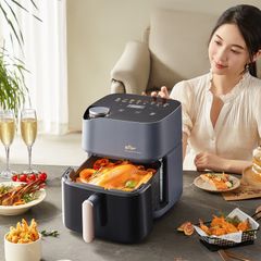 Nồi Chiên Không Dầu Bear 6L AF-5H19I45 - Công Nghệ Nướng Nhanh 230°C, Bảo Quản Độ Ẩm Tuyệt Đối, Dùng Cho Gia Đình 4-6 Người