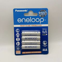 Pin Sạc Panasonic Eneloop AA/AAA 1.2V NiMH 1900mAh/800mAh - Bộ 4 Viên, Sạc Lại 2100 Lần, Bảo Vệ Môi Trường, Tiện Lợi Cho Thiết Bị Điện Tử