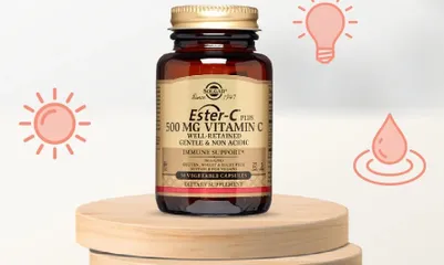Viên Uống Solgar Ester-C Plus 500mg Vitamin C Hộp 50 Viên - Tăng Cường Đề Kháng, Hỗ Trợ Làm Đẹp Da