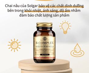 [Nhập khẩu] Viên Uống B-Complex With C Solgar - Bổ Sung Vitamin B Và Vitamin C (Hộp 100v)