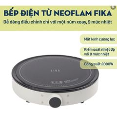 Bếp từ đơn Neoflam Fika FS-IC002 2000W mặt kính Ceramic Hàn Quốc. BH 12 tháng
