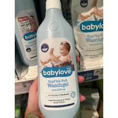Sữa Tắm Gội 2in1 Babylove Waschgel Sensitive Kamille 500ml - Dành cho Bé Da Nhạy Cảm, Dịu Nhẹ, Không Cay Mắt