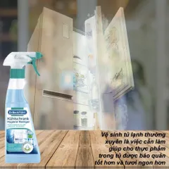 Chai Xịt Vệ Sinh Tủ Lạnh Dr Beckmann 250ml - Dung Dịch Làm Sạch Đa Năng An Toàn và Hiệu Quả cho Tủ Lạnh, Lò Vi Sóng, Bề Mặt Chế Biến Thực Phẩm