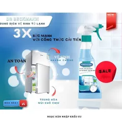 Chai Xịt Vệ Sinh Tủ Lạnh Dr Beckmann 250ml - Dung Dịch Làm Sạch Đa Năng An Toàn và Hiệu Quả cho Tủ Lạnh, Lò Vi Sóng, Bề Mặt Chế Biến Thực Phẩm