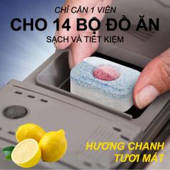 Viên Rửa Chén Bát Finish Powerball All in 1 Quantum - Tẩy Sạch Đầu Bếp, Bảo Vệ Thủy Tinh, Hàng Nhập Chính Hãng