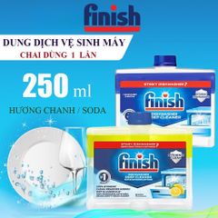 Dung Dịch Vệ Sinh Máy Rửa Chén Bát Finish 250ml - Làm Sạch Sâu, Bảo Vệ Hiệu Quả, Nhập Khẩu Châu Âu