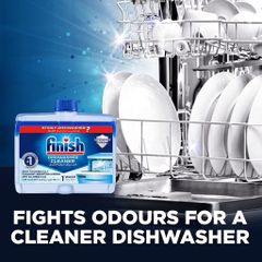 Dung Dịch Vệ Sinh Máy Rửa Chén Bát Finish 250ml - Làm Sạch Sâu, Bảo Vệ Hiệu Quả, Nhập Khẩu Châu Âu