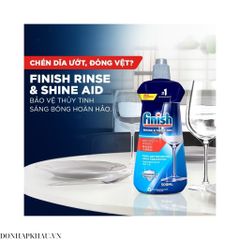 Nước Làm Bóng Finish 400ml Hương Chanh - Giúp Sạch Bóng Chén Đĩa, Nghe Châu Âu, Phù Hợp Với Máy Rửa Chén