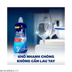 Nước Làm Bóng Finish 400ml Hương Chanh - Giúp Sạch Bóng Chén Đĩa, Nghe Châu Âu, Phù Hợp Với Máy Rửa Chén